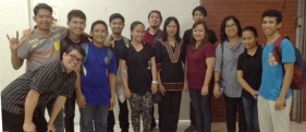 With the DLS-CSB School of Deaf Education and Applied Studies students and faculty